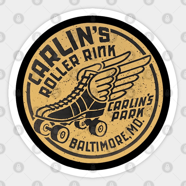 Vintage Roller Skating Baltimore Sticker by Timeless Chaos